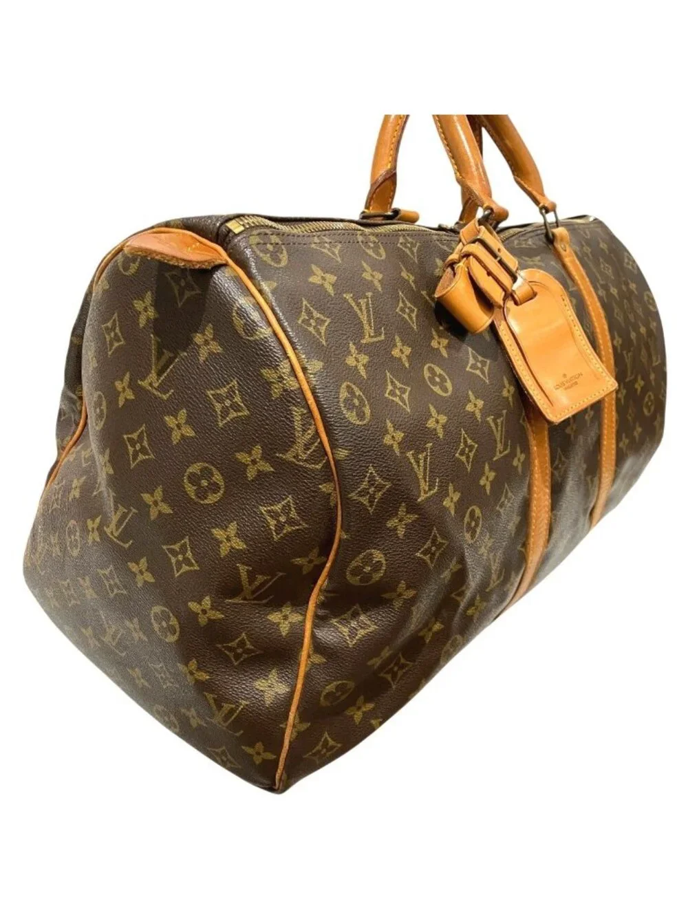 Louis Vuitton Keepall 50 Monogram Boston Bag Canvas